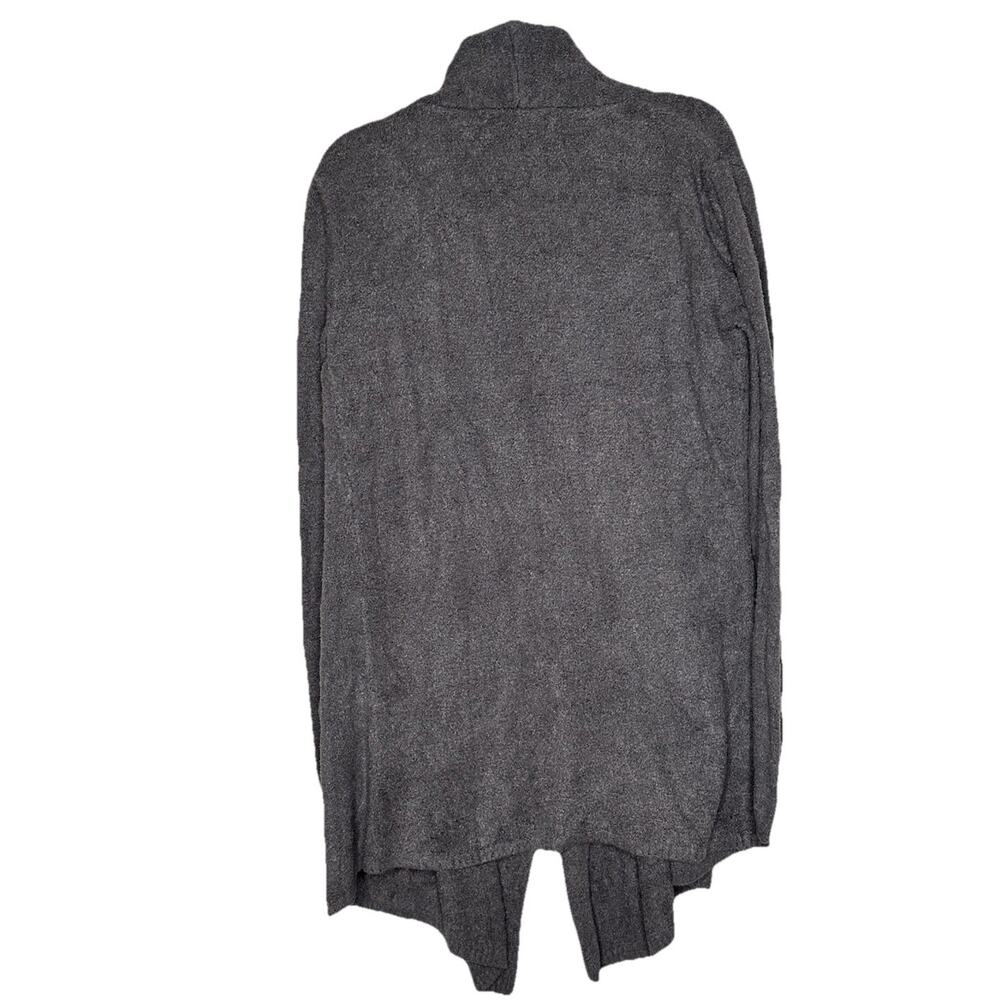 Barefoot Dreams Regular CozyChic Lite Ribbed Island Wrap Cardigan Carbon S/M - Picture 3 of 10